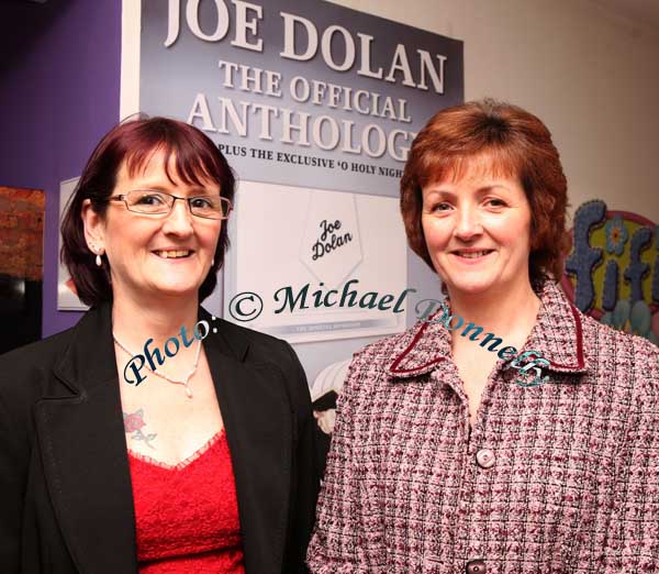 Martha Lucey and Anne Jennings, Ballyhaunis, pictured at the Joe Dolan Reunion Show in the TF Royal Theatre Castlebar. Photo:  Michael Donnelly