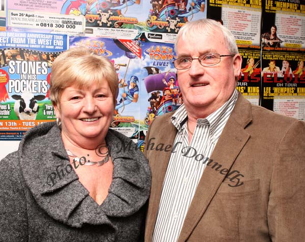Ann and Paul Cheevers, Mervue Galway, pictured at the Joe Dolan Reunion Show in the TF Royal Theatre Castlebar. Photo:  Michael Donnelly