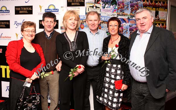 Pictured at the Joe Dolan Reunion Show in the TF Royal Theatre Castlebar from left: Liz and  Gordon Hegarty, Carlow, Betty and PJ Dore, Limerick and Willie and Ann Rooney Carlow. Photo:  Michael Donnelly