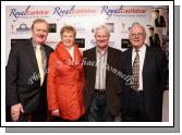 James Cafferty, Irish Show Tours, pictured  with Carmel and Des Cassidy, Charlestown  and Seamus Casey Mullingar, (manager of Joe Dolan for close on 50 years) at the Joe Dolan Reunion Show in the TF Royal Theatre Castlebar. Photo:  Michael Donnelly