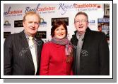 James Cafferty, Irish Show Tours, pictured  with Mary and Jim Gray, Sligo, at the Joe Dolan Reunion Show in the TF Royal Theatre Castlebar. Photo:  Michael Donnelly