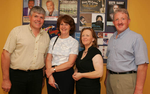 Tom and Ann Staunton, Tourmakeady. and Maura and Philip Staunton, Tourmakeady pictured  at Kris Kristofferson in Concert in the New Royal Theatre Castlebar. Photo Michael Donnelly.