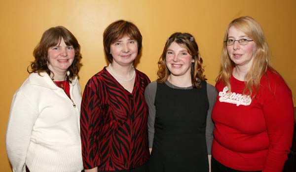 Rita Mooney, Ballyhaunis,  Margaret Fitzgerald, Lorraine Killeen and Tina Kilduff, Knock pictured at the MWR Tsunami Relief Concert in the TF Royal Hotel and Theatre Castlebar. Photo Michael Donnelly