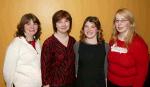 Rita Mooney, Ballyhaunis,  Margaret Fitzgerald, Lorraine Killeen and Tina Kilduff, Knock pictured at the MWR Tsunami Relief Concert in the TF Royal Hotel and Theatre Castlebar. Photo Michael Donnelly