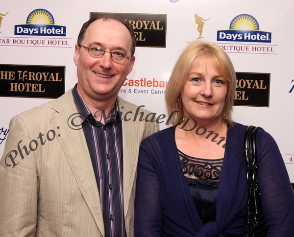 Martin and Bernie Basquel,  Aughagower and Westport/ Dublin pictured at "Here & Now "(The Original 80's acts Live in Concert) in the Castlebar Royal Theatre and Event Centre. Photo:  Michael Donnelly