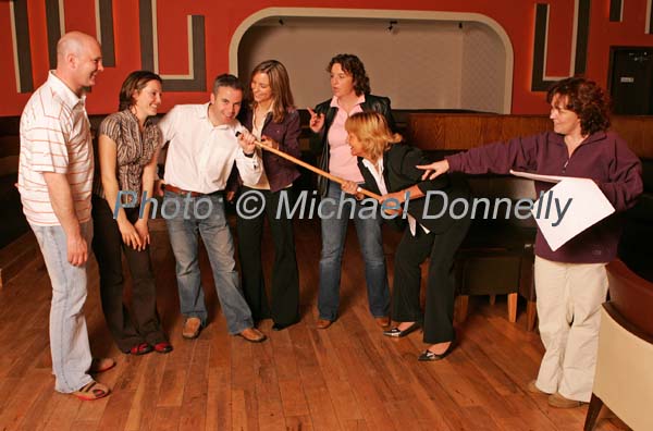 Castlebar Panto 2007 Little Red Riding Hood,  Sharon Lavelle directs actors Richard Heneghan, Catherine Walsh, Walter Donohue, Karen Conway, Antoinette Starken & Mary Lally. Photo:  Michael Donnelly 