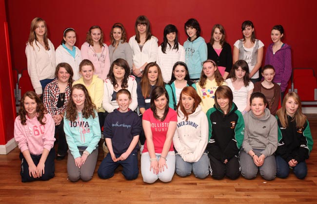 The 13 to 14 years old Junior Chorus of Castlebar Pantomimes  "Sing A Song of Sixpence", from Wed 13th to Sun 17th Jan  in the TF Royal Theatre, Castlebar. Photo:  Michael Donnelly