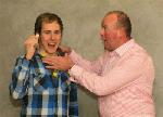 David Tobin as Billy Goose out wits James Murray as Clarence Creep with his coin trick