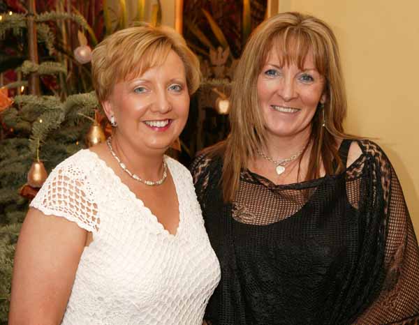 Elizabeth Deegan and Ann Bourke Castlebar pictured at the New Years Eve Gala Dinner in Breaffy House Hotel and Spa, Castlebar. Photo Michael Donnelly 