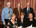 Pictured at the New Years Eve Gala Dinner in Breaffy House Hotel and Spa, Castlebar, front from left: Kathleen Hanly, Anne Fitzgerald and Ann Rutledge, all Ballina ; at back: John Wallace Roscommon, Peter Maguire, Ballina and Stephen Canty Ballina. Photo Michael Donnelly 