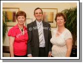 Pictured at the Ruby anniversary Celebrations of Fr Paddy Kilcoyne's Ordination in The Park Hotel, Kiltimagh, from left: Kathleen Pielow, Ian Pielow and Mary Keegan Bohola. Photo:  Michael Donnelly 