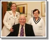 Sharon  Jimmy and Mary Prendergast, Kiltimagh, pictured at the Ruby anniversary Celebrations of Fr Paddy Kilcoyne's Ordination in The Park Hotel, Kiltimagh. Photo:  Michael Donnelly