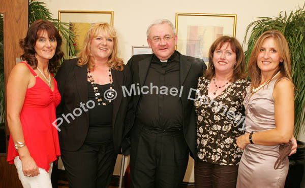 Group pictured at the Ruby anniversary Celebrations of Fr Paddy Kilcoyne's Ordination in The Park Hotel, Kiltimagh, from left: Patricia Kelly, Mary McNicholas,  Fr John Durkan C.C.; Anne Lynch and Bernie Finn. Photo:  Michael Donnelly