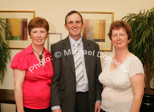 Pictured at the Ruby anniversary Celebrations of Fr Paddy Kilcoyne's Ordination in The Park Hotel, Kiltimagh, from left: Kathleen Pielow, Ian Pielow and Mary Keegan Bohola. Photo:  Michael Donnelly 