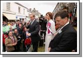 Enda addresses the crowd in Ballina