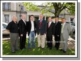 Fianna Fail General Election Candidates for Mayo pictured at the Courthouse Castlebar, after handing in the nomination papers, from left: Peadar Kilroy, Newport (who nominated Cllr Frank Chambers); Denis Gallagher Director of Elections,  candidates Dara Calleary, Cllr Frank Chambers and Deputy John Carty, T.D.  Eamon Joyce secretary  Dail Cheantair and Aidan Crowley, Election Agent. Photo:  Michael Donnelly