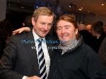   Taoiseach Enda Kenny pictured at his Homecoming in Royal Theatre Castlebar with Michael John Callaghan, Dooagh Achill. Photo:Michael Donnelly 