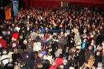 Section of the huge crowd in the Royal Theatre Castlebar  at Taoiseach Enda Kenny's   Homecoming  Celebration  Photo:Michael Donnelly