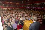 Taoiseach Enda Kenny addressing the huge crowd in the Royal Theatre Castlebar  at his  Homecoming  Celebration  Photo:Michael Donnelly