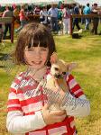 Elisha O'Malley, Headford  pictured with her Chihuahua puppy "Precious" at Roundfort Agricultural Show Photo: © Michael Donnelly Photography