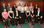 Cora Staunton winner of the Ladies Gaelic Football section of the 35th Western People Mayo Sports Awards 2004 pictured with family, Carnacon Club and Mayo Ladies GAA Co Board representatives at the presentation in the TF Royal Theatre Castlebar, front from left: Avril Robinson, Kathleen, Michael, Cora, Colette and Sheena Staunton and Michael Conroy; At back: Jimmy Corbett, Pat and Margaret Byrne, Yvonne Byrne, Martha Carter, Beatrice Casey and Triona McNicholas. Photo Michael Donnelly

