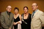 Tom and Veronica Reilly and Catherine and Gerard Monaghan, present and past Chairmen of Erris United, pictured at 35th Western People Mayo Sports Awards 2004 presentation in the TF Royal Theatre Castlebar. Photo Michael Donnelly