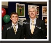 John Byrne (Athletics award winner ) pictured with his brother James Larkin at the Western People Mayo Sports Awards 2006 presentation in the TF Royal Theatre Castlebar. Photo:  Michael Donnelly