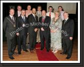 Pictured at the Ulster Bank Western People Mayo Sports Awards 2006 presentation in the TF Royal Theatre Castlebar, front from left: Councillor Mark Winters, cathaoirleach Ballina Town Council; Councillor Gerry Coyle, Cathaoirleach Mayo CoCo; Guest of Honour Paul McGrath; Councillor Brendan Henahan, Mayor of Castlebar Town Council; Councilor Tereasa McGuire, Cathaoirleach Westport Town Council and Deputy Michael Ring, T.D.; at back: John O'Mahony, Mayo team manager; Aidan McNulty, Western People Advertising Exec. Brian Feeney Chief Executive Western People; Dara Calleary Ballina and James Laffey, Editor Western People . Photo:  Michael Donnelly