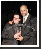 Christopher Heverin, Ballina was the recipient of the Special Olympics award presented by Guest of Honour Paul McGrath at the Western People Mayo Sports Awards 2006 presentation in the TF Royal Theatre Castlebar. Photo:  Michael Donnelly