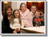 Breege Blehein-McHale pictured with her family at the Mayo News Mayo Athletic awards, in Hotel Westport from left: Aoife, Mary, Aiden and Tommy McHale. Photo:  Michael Donnelly