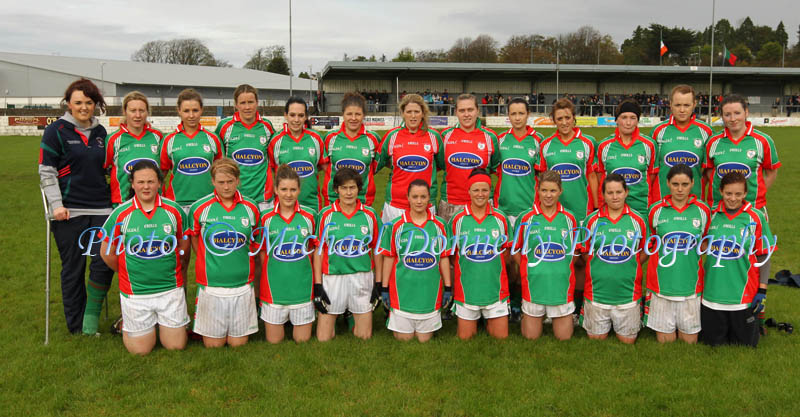  St Bridgids Kiltoom,  who were defeated  by Carnacon in the Tesco Connacht Ladies Gaelic Football  Senior Club Championship final in Canon Gibbons Park Claremorris. Photo: © Michael Donnelly Photography