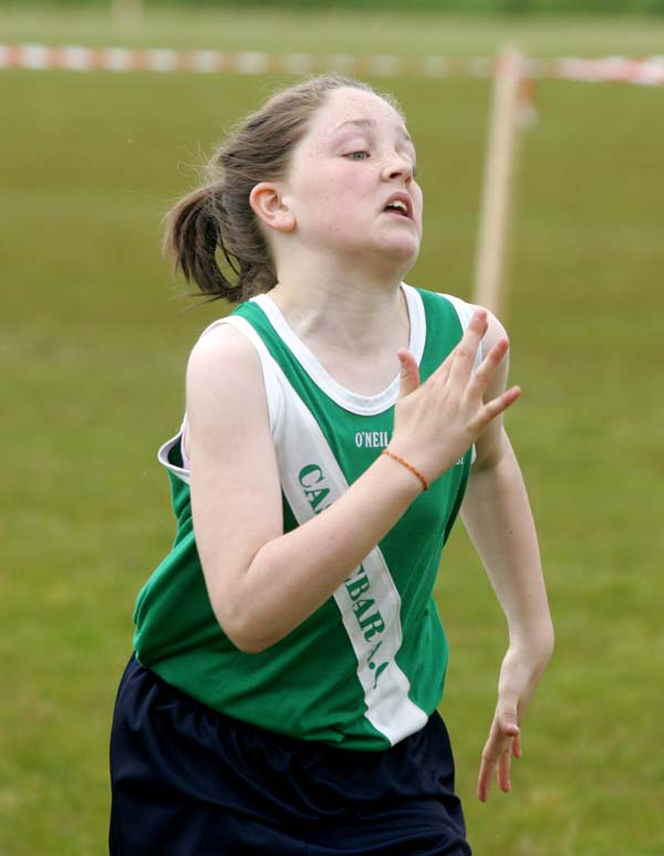 Mary Naughton in action at Ballyheane Derrywash Islandeady Community Games Sports, in Cloondesh. Photo Michael Donnelly