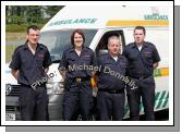 Mayo Civil Defence Volunteers who provided First Aid and emergency cover at the Mayo finals of the HSE Community Games in Claremorris, from left:martin Corcoran, Eilish Moran, Dominic Curran and Michael Lacey. Photo:  Michael Donnelly