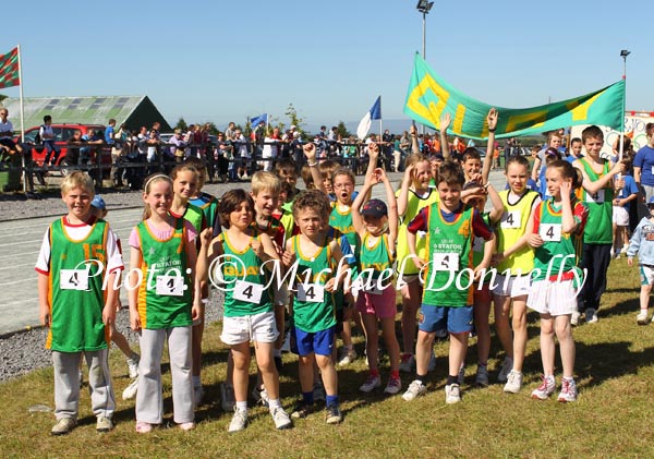 Quay team (Ballina) at the Mayo finals of the HSE Community Games in Claremorris Track.Photo: © Michael Donnelly