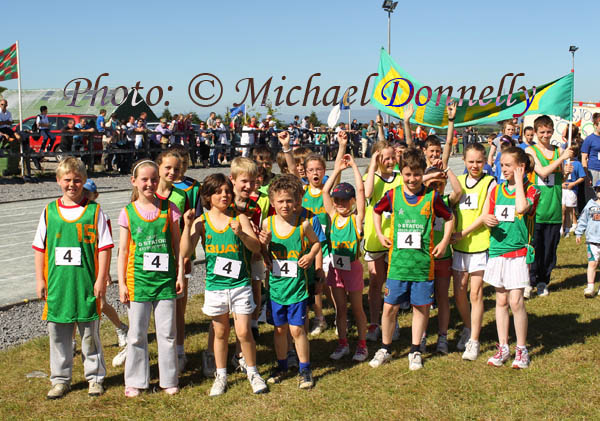 Quay team, Ballina at the Mayo finals of the HSE Community Games in Claremorris Track.Photo: © Michael Donnelly