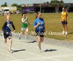 Rachel Lyons Knock 1st home in her heat in the Girls U 12 100M  at the Mayo finals of the HSE Community Games in Claremorris Track.Photo: © Michael Donnelly