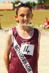 Cormac Bhehein, Moygownagh winner of the Boys U-14 800m at the Mayo finals of the HSE Community Games in Claremorris Track.Photo: © Michael Donnelly