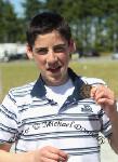 Hugh Armstrong, Knockmore  1st in the Boys U-16 7km Marathon at the Mayo finals of the HSE Community Games in Claremorris Track.Photo: © Michael Donnelly