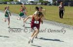 Sarah Quinn, Ballinrobe wins her heat and (final) in the Girls U-12 100m in the Mayo finals of the HSE Community Games in Claremorris Track.Photo: © Michael Donnelly