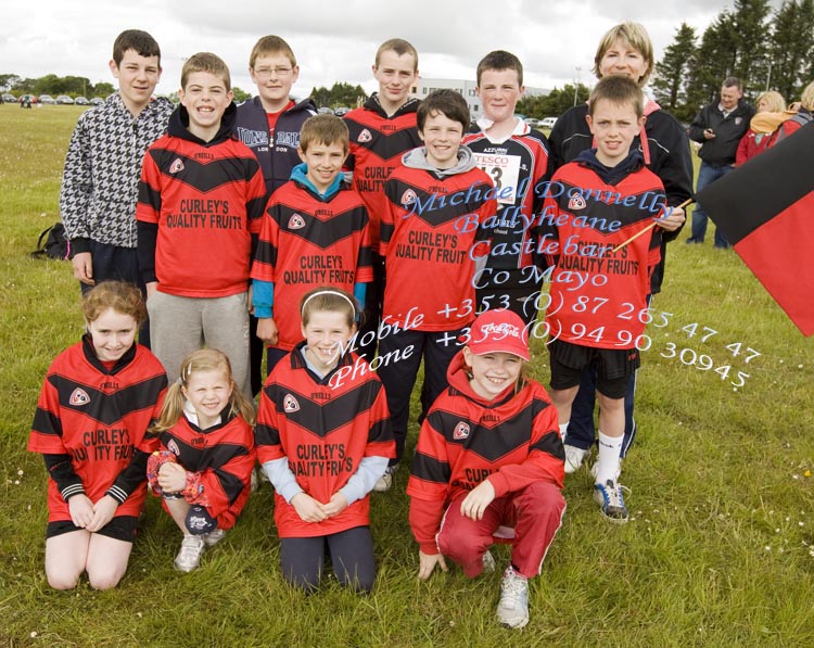 Ballyhaunis area athletes at Mayo Community Games Athletic Finals at Claremorris Track. Photo:Michael Donnelly