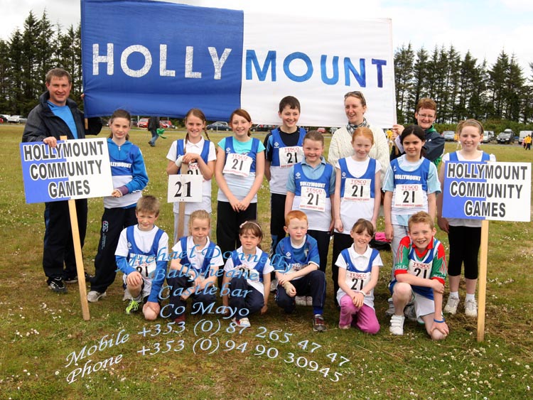  Hollymount area at Mayo Community Games Athletic Finals at Claremorris Track. Photo:Michael Donnelly