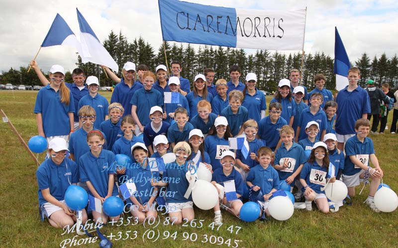 Claremorris area team at Mayo Community Games Athletic Finals at Claremorris Track. Photo:Michael Donnelly