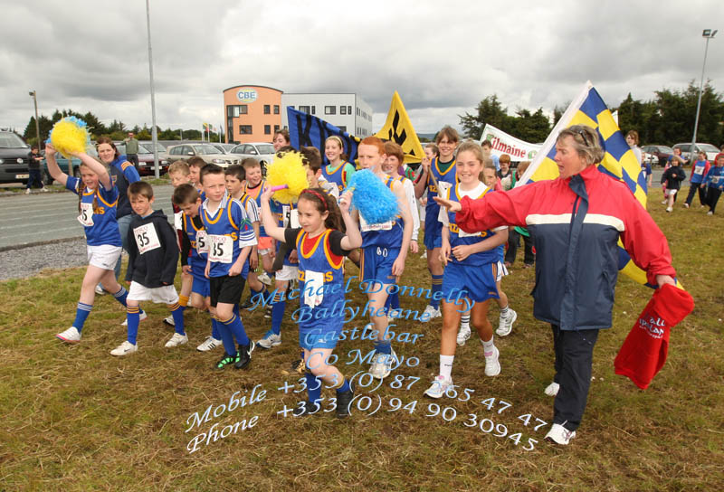 Kiltane area team pictured  on Parade at Mayo Community Games Athletic Finals at Claremorris Track. Photo:Michael Donnelly