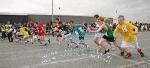 Getting off to a good start in the Boys U-14 800 m race at Mayo Community Games Athletic Finals at Claremorris Track. Photo:Michael Donnelly