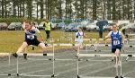 Connie Jennings Claremorris going full speed in the Girls U-14 80 M  Hurdles at Mayo Community Games Athletic Finals at Claremorris Track. Photo:Michael Donnelly