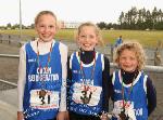 The Loftus sisters Kilmurry area did a 123 at Mayo Community Games Athletic Finals at Claremorris Track, from left: Emma Loftus, 1st Girls U12 600m; Caoimhe, 2nd U-10 60M Hurdles and 8yr old Joanne Loftus, 3rd Girls U-10 200m. Photo:Michael Donnelly

