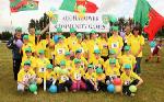 Aughagower line out at Mayo Community Games Athletic Finals at Claremorris Track. Photo:Michael Donnelly