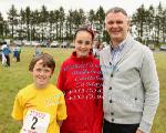 JV, Lydia and John Cummins, Ballinrobe pictured at Mayo Community Games Athletic Finals at Claremorris Track. Photo:Michael Donnelly