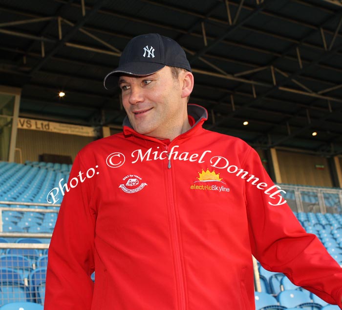  James Horan Ballintubber team Manager and new Mayo Senior team manager, smiles after Ballintubber defeated Castlebar Mitchels in  the TF Royal Hotel and Theatre Mayo Senior Football Championship final in McHale Park Castlebar