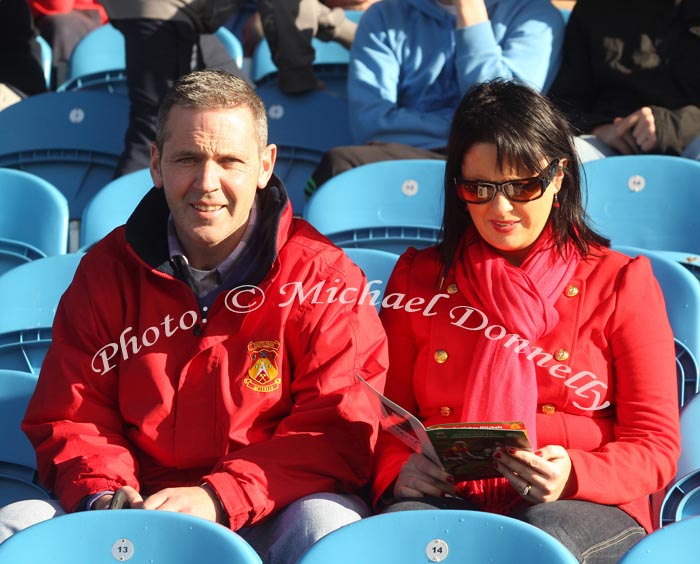 Mayor of Castlebar Cllr Ger Deere  pictured with his wife Pauline Deere at the TF Royal Hotel and Theatre Mayo Senior Football Championship final in McHale Park